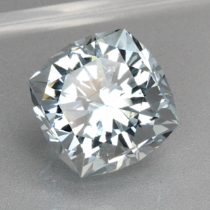 Square Cushion Double Barion Aquamarine