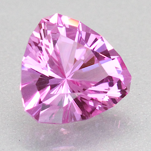 Lab Grown Pink Trillion Sapphire – Martin's Gems