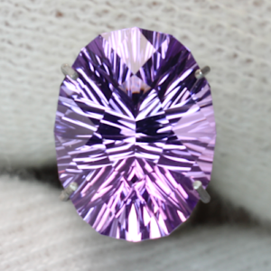 Amethyst Concave Oval