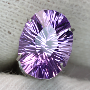 Amethyst Concave Oval