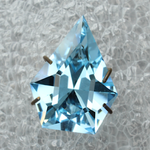 Sky Blue Topaz Fan Cut