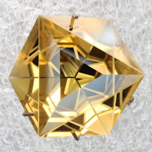 Illusion Cube Citrine