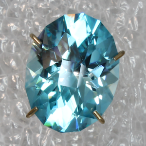 Blue Oval Zircon