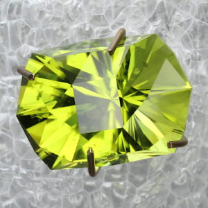 Elongated Hex Peridot