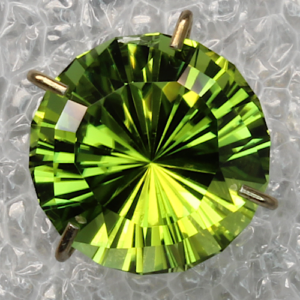 Green Tourmaline Trillion Pavilion