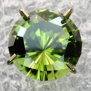 Green Tourmaline Trillion Pavilion