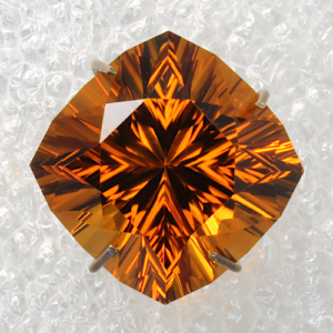 Concave Madeira Citrine Cushion