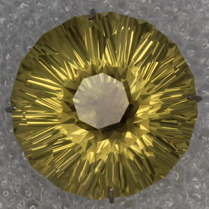 Concave Lemon Quartz Flower