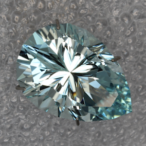 Aquamarine Concave Pear