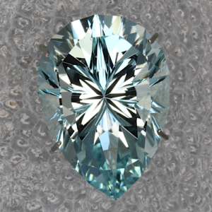 Aquamarine Concave Pear