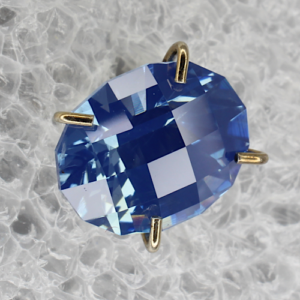 Checker Oval Sapphire