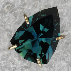 Teal Trillion Sapphire