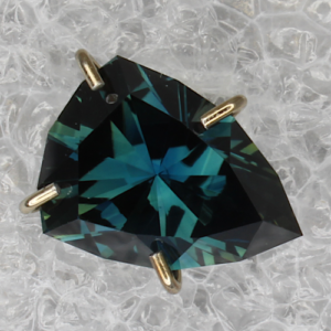 Teal Trillion Sapphire