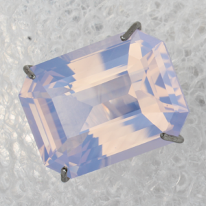 Emerald Cut Lavender Quartz
