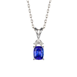Tanzanite and Diamond Pendant