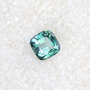 Cushion Teal Sapphire