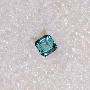 Blue Square Teal sapphire