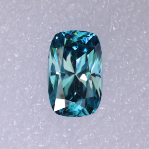 Blue Zircon Elongated Cushion
