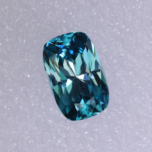 Blue Zircon Elongated Cushion